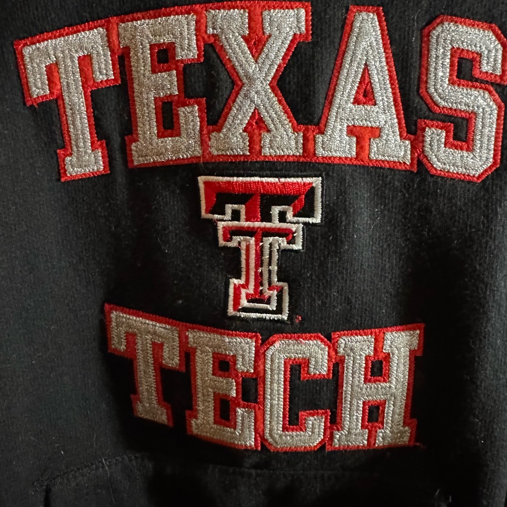 Pressbox Black and Red Texas Tech Hoodie